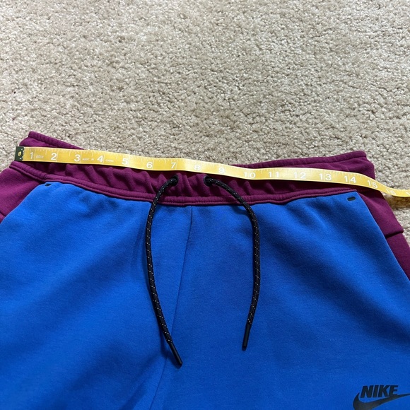 Nike Sportswear Tech Fleece Jogger Pants Mens Size Medium Sangria Color Block - Picture 8 of 9